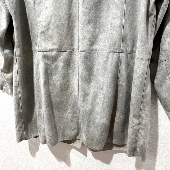 MAINPOL Faux Suede Mid Length Jacket - Picture 9 of 11